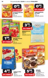Gazetka promocyjna Netto - Artykuły spożywcze - Gazetka - ważna od 17.06 do 17.06.2023 - strona 14 - produkty: Piec, Wiórki kokosowe, Ser, Cukier, Proszek do pieczenia, Dr. Oetker, Galaretka, Cukier wanilinowy, Delecta, Gala, Babeczki, Kokos