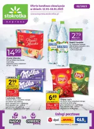 Gazetka promocyjna Stokrotka - Stokrotka Express - Gazetka - ważna od 18.01 do 18.01.2023 - strona 1 - produkty: Chipsy, Mleczko, Czekolada, Ptasie mleczko, Milka