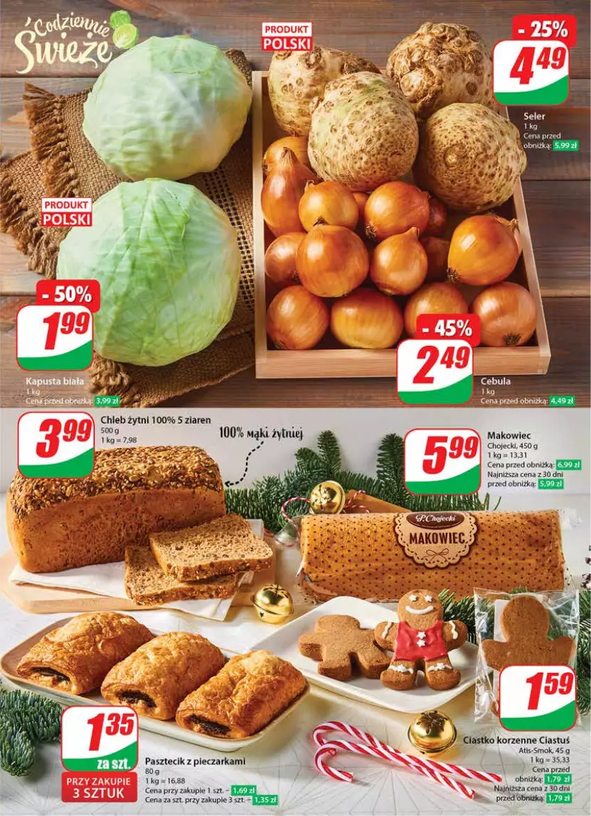 Gazetka promocyjna Dino - Gazetka 50 - ważna 13.12 do 19.12.2023 - strona 15 - produkty: Chleb, Makowiec, Pasztecik z pieczarkami, Piec, Pieczarka