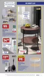 Gazetka promocyjna Aldi - Katalog Moda i Dom - Gazetka - ważna od 08.01 do 08.01.2022 - strona 13 - produkty: Stolik nocny, Dywanik łazienkowy, Dywanik, Stolik, Szczotka, Regał, Szafka, Półka, Szczotka do WC, Dywan