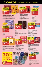 Gazetka promocyjna Biedronka - Od Poniedziałku - Gazetka - ważna od 07.09 do 07.09.2024 - strona 48 - produkty: Ciastka, Sok, Gra, Cukier, Bonitki, Czekolada, Galaretka, Czekolada gorzka, Mentos, Baton, Cukierki, Gala, Kakao, Milka, Kokos, Czekolada nadziewana, Fa