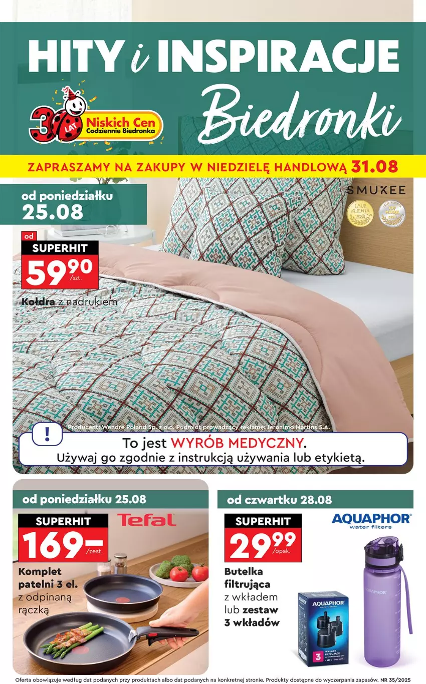 Gazetka promocyjna Biedronka - Okazje Tygodnia - ważna 25.08 do 06.09.2025 - strona 1 - produkty: Aquaphor, Kret