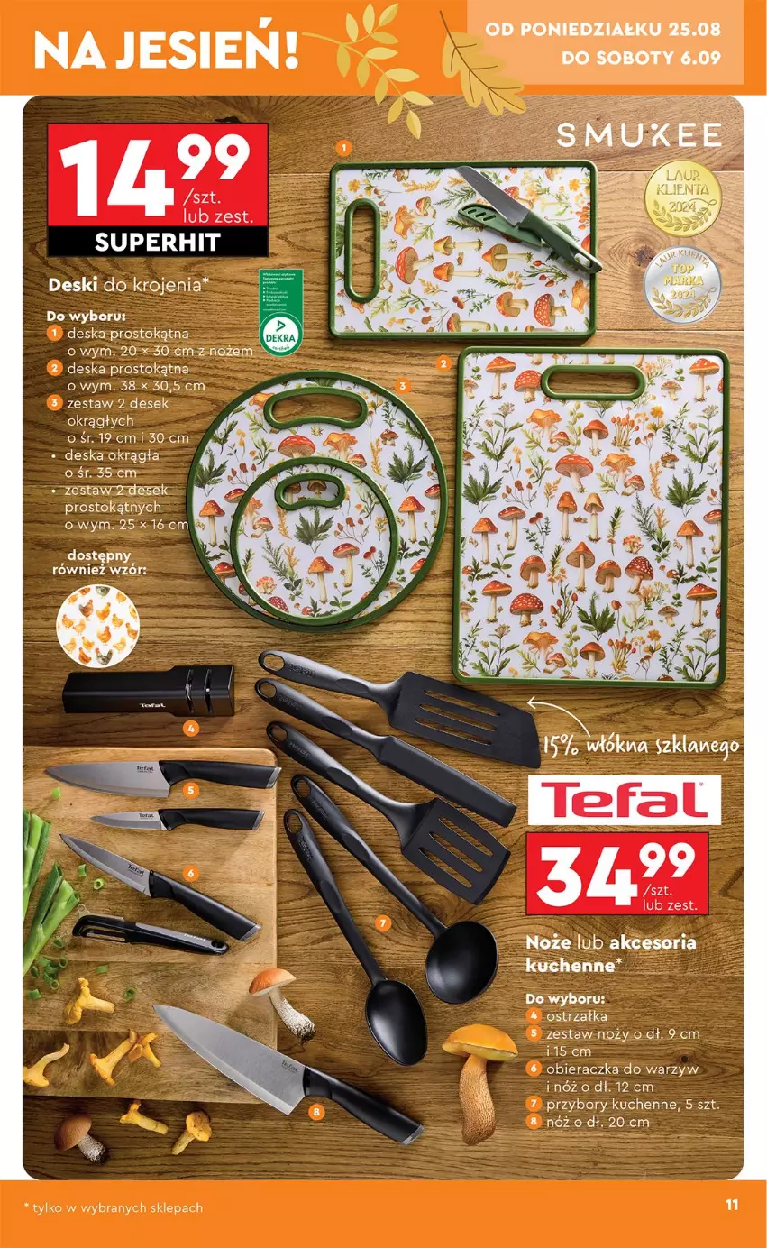 Gazetka promocyjna Biedronka - Okazje Tygodnia - ważna 25.08 do 06.09.2025 - strona 15 - produkty: Noż, Obieraczka, Przybory kuchenne