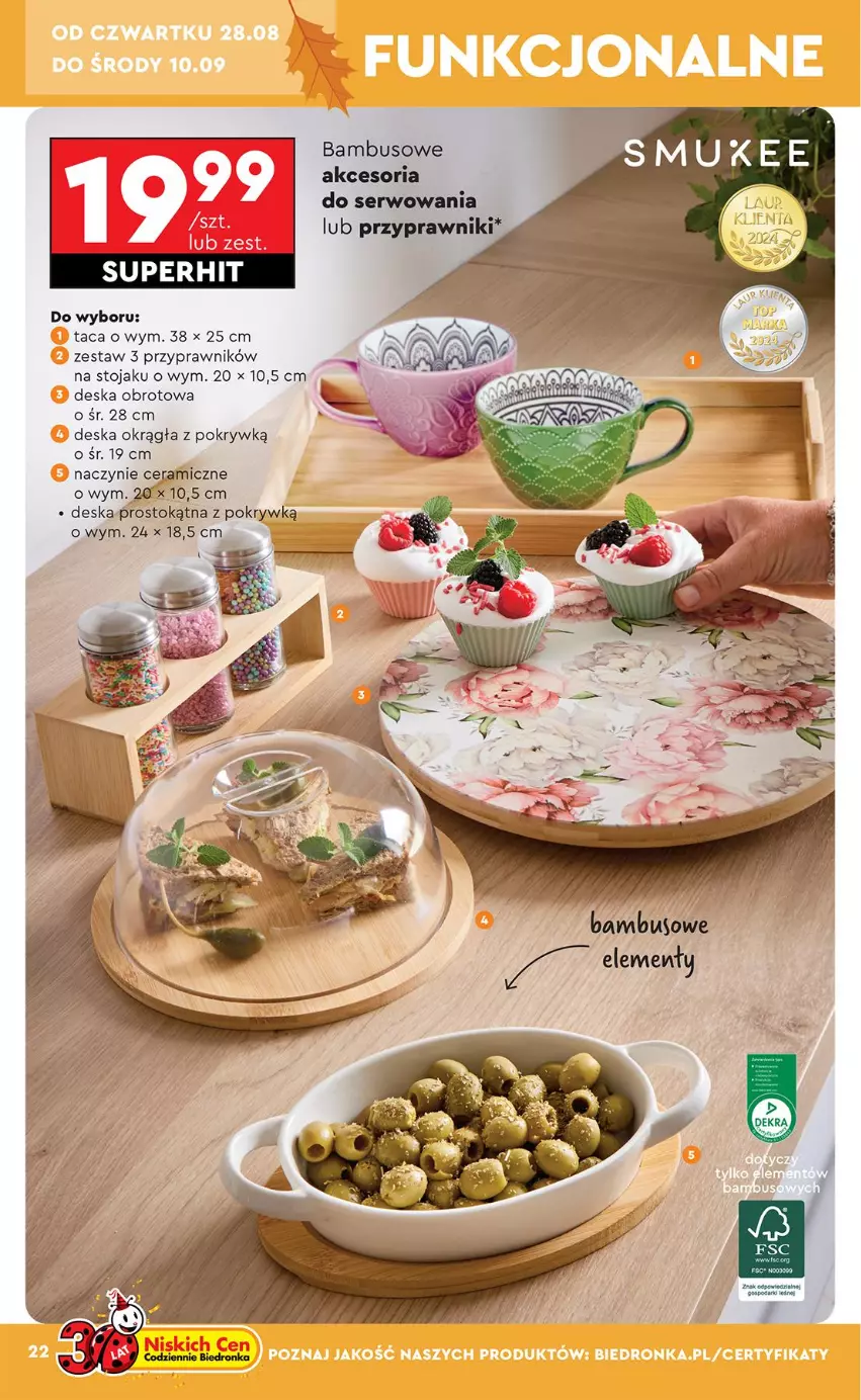 Gazetka promocyjna Biedronka - Okazje Tygodnia - ważna 25.08 do 06.09.2025 - strona 26 - produkty: Ser, Stojak, Taca