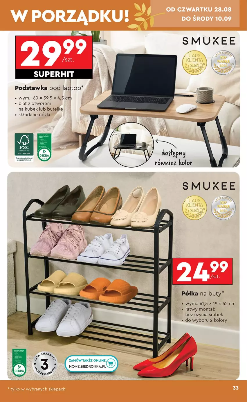 Gazetka promocyjna Biedronka - Okazje Tygodnia - ważna 25.08 do 06.09.2025 - strona 37 - produkty: Buty, Kubek, Półka