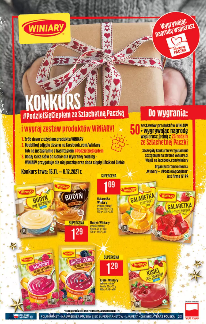 Gazetka promocyjna PoloMarket - Gazetka pomocyjna - ważna 17.11 do 23.11.2021 - strona 23 - produkty: Budyń, Deser, Fa, Gala, Galaretka, Gry, Kisiel, LG, Ser, Winiary