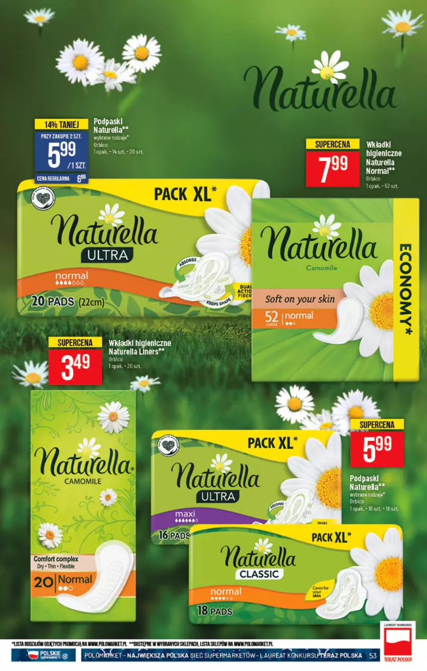 Gazetka promocyjna PoloMarket - Gazetka pomocyjna - ważna 17.11 do 23.11.2021 - strona 53 - produkty: BIC, LG, Naturell, Naturella, Podpaski, Wkładki