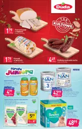 Gazetka promocyjna Stokrotka - Supermarket - Gazetka - ważna od 24.08 do 24.08.2022 - strona 7 - produkty: Kurczak, Ryż, Mleko w proszku, Pampers, Królewski, Pieluchy, BoboVita, Duda, NAN Optipro, Gala, Kiełbasa, Mleko