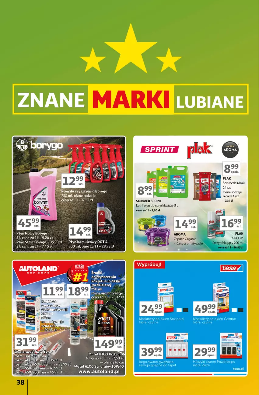 Gazetka promocyjna Auchan - Gazetka Znane Marki Lubiane Hipermarket Auchan - ważna 21.03 do 30.03.2024 - strona 38 - produkty: Płyn do spryskiwaczy, Por