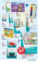 Gazetka promocyjna E Leclerc - Gazetka - ważna od 05.08 do 05.08.2023 - strona 17 - produkty: Ser, Noż, Nożyczki, Flamastry, Klej, Plastelina, Fa