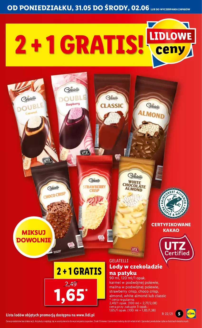 Gazetka promocyjna Lidl - GAZETKA - ważna 31.05 do 02.06.2021 - strona 5 - produkty: Gra, Kakao, Lody