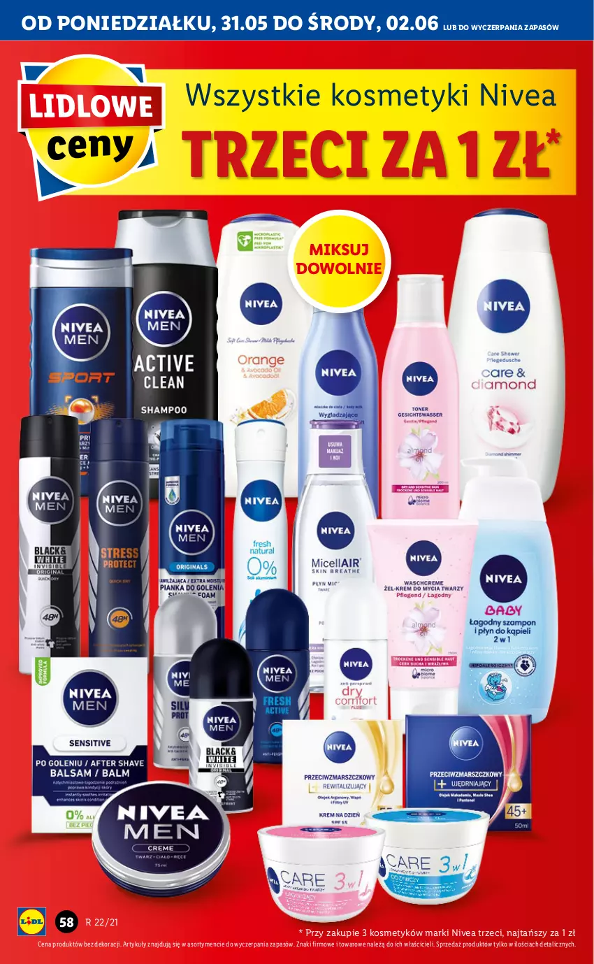 Gazetka promocyjna Lidl - GAZETKA - ważna 31.05 do 02.06.2021 - strona 58 - produkty: Nivea