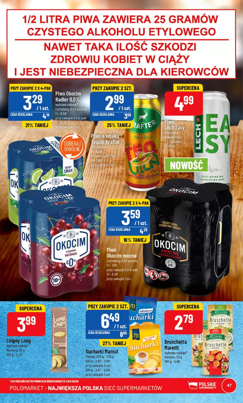 Gazetka promocyjna PoloMarket - Gazetka pomocyjna - ważna 29.03 do 04.04.2023 - strona 47 - produkty: Carlsberg, Gra, Koc, Okocim, Piec, Piwa, Piwo, Radler