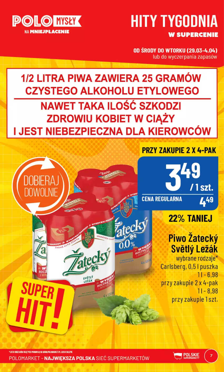 Gazetka promocyjna PoloMarket - Gazetka pomocyjna - ważna 29.03 do 04.04.2023 - strona 7 - produkty: Carlsberg, Piwo