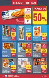 Gazetka promocyjna Aldi - Pełna oferta - Gazetka - ważna od 17.01 do 17.01.2027 - strona 12 - produkty: Mozzarella, Kurczak, Pierogi, Frosta, Ser, Salami, Kawa, Paluszki rybne, Tusz, Lack, Golden Seafood, Morliny, Kalmar, Mintaj, Frytki, Kebab, Kalmary, Fa