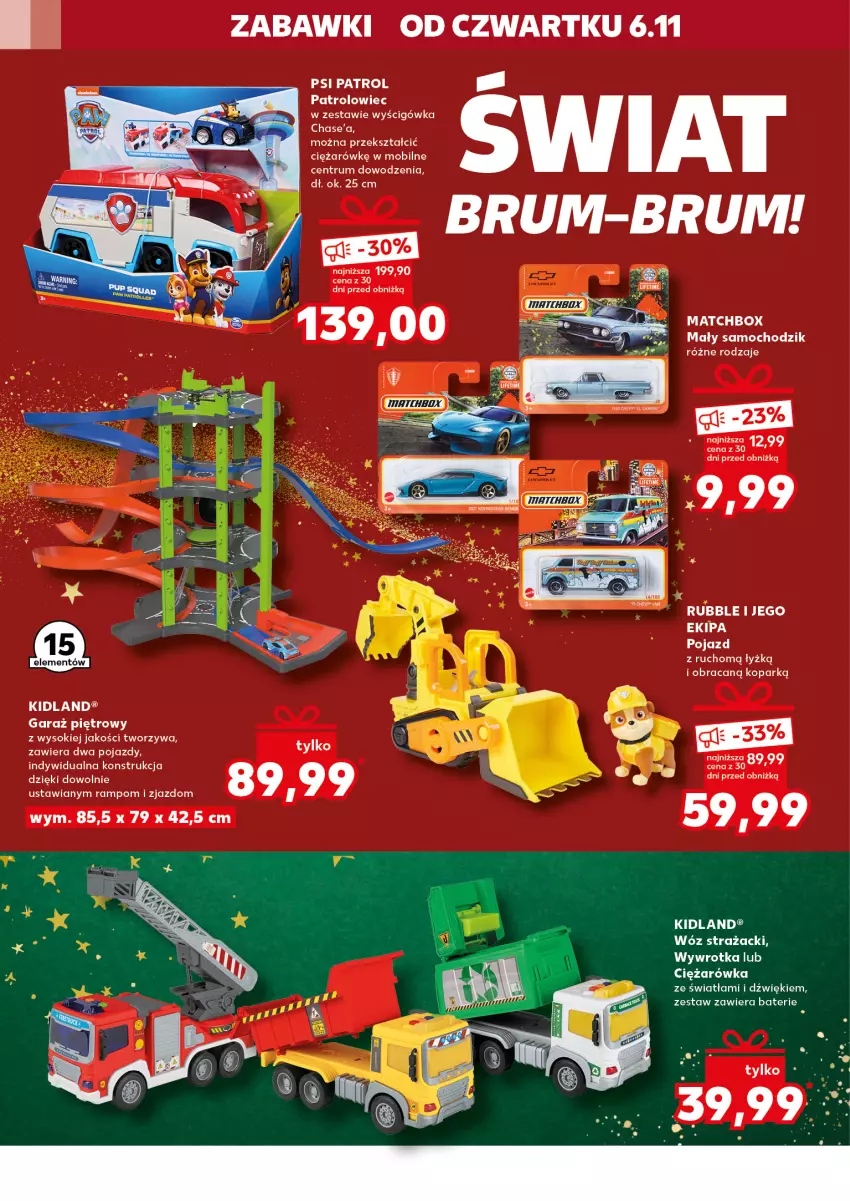 Gazetka promocyjna Kaufland - Kaufland - ważna 06.11 do 12.11.2025 - strona 18 - produkty: Chodzik, Fa, Garaż, Leon, Pojazd, Psi Patrol, Rum, Sok, Wóz strażacki, Wywrotka