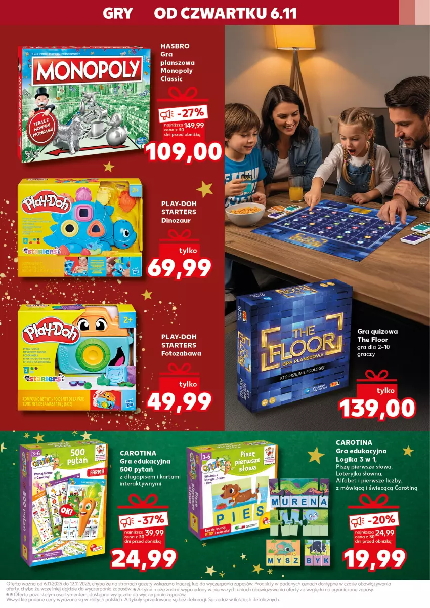 Gazetka promocyjna Kaufland - Kaufland - ważna 06.11 do 12.11.2025 - strona 29 - produkty: Dinozaur, Fa, Gra, Gry, Hasbro, Play-Doh, Quiz