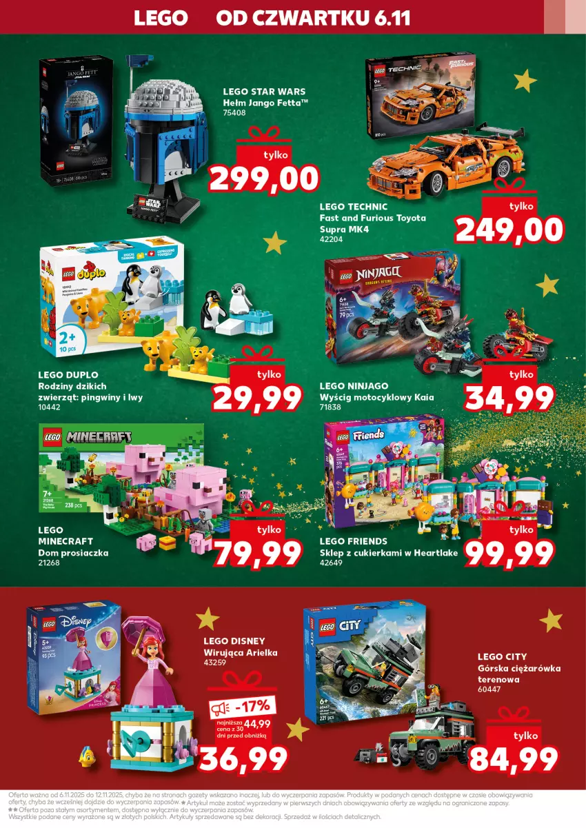 Gazetka promocyjna Kaufland - Kaufland - ważna 06.11 do 12.11.2025 - strona 3 - produkty: Ariel, Cukier, Disney, LEGO, LEGO Duplo, LEGO Ninjago, Leon, Minecraft, Pingwin