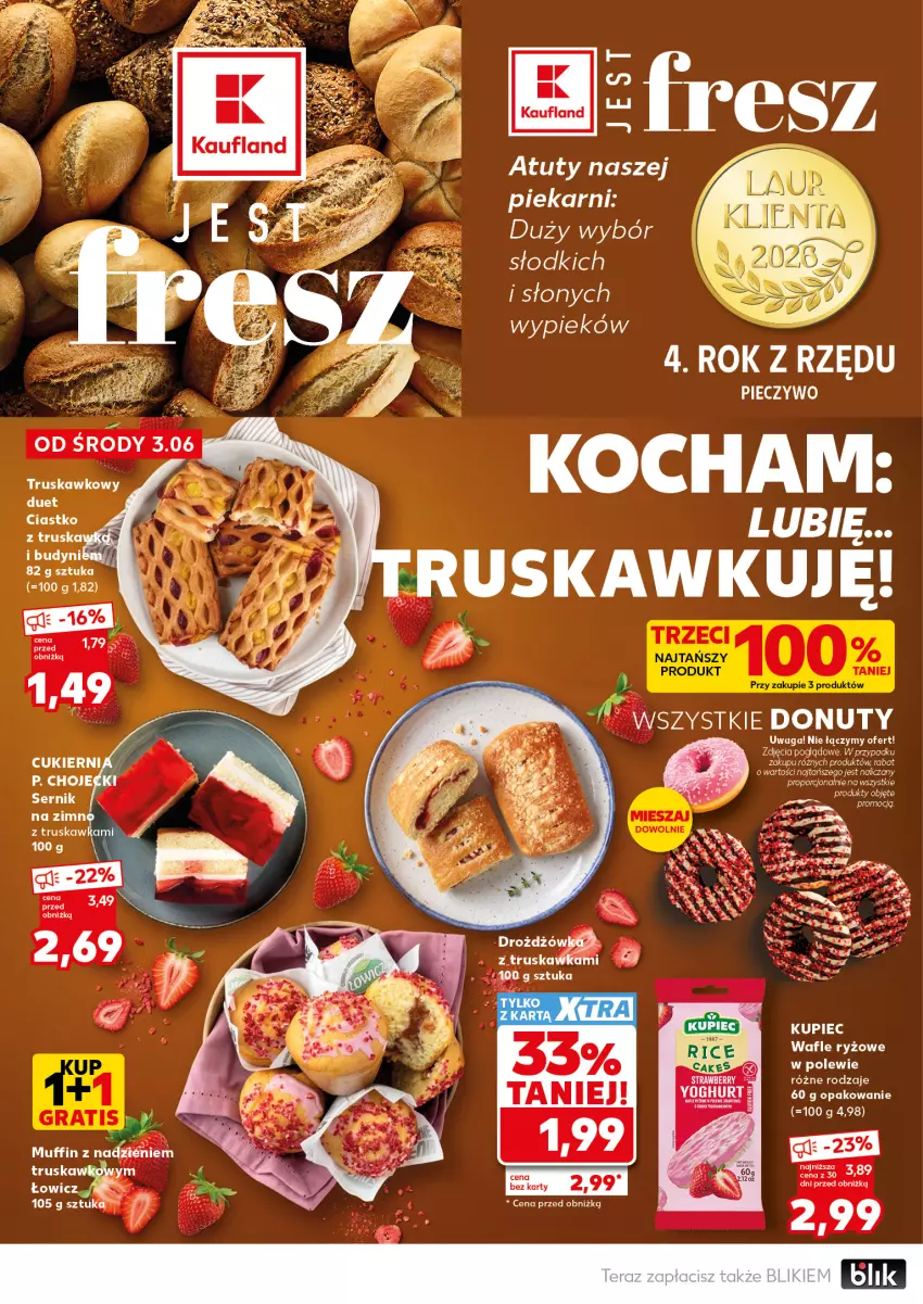 Gazetka promocyjna Kaufland - Mocny Start - ważna 08.06 do 10.06.2026 - strona 18 - produkty: Koc, Kupiec, Piec, Pieczywo, Ryż, Wafle