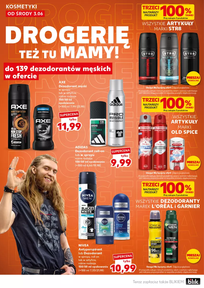 Gazetka promocyjna Kaufland - Mocny Start - ważna 08.06 do 10.06.2026 - strona 24 - produkty: Antyperspirant, Dezodorant, Garnier, Old Spice, Por, Saga, Str8, Waga, Woal