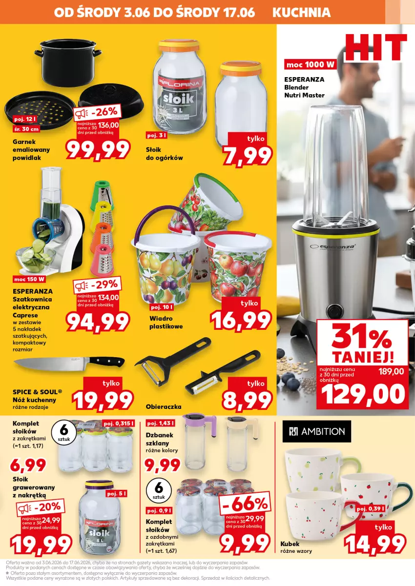 Gazetka promocyjna Kaufland - Mocny Start - ważna 08.06 do 10.06.2026 - strona 29 - produkty: Blender, Dzbanek, Garnek, Gra, Kubek, Kuchnia, Obieraczka, Szatkownica