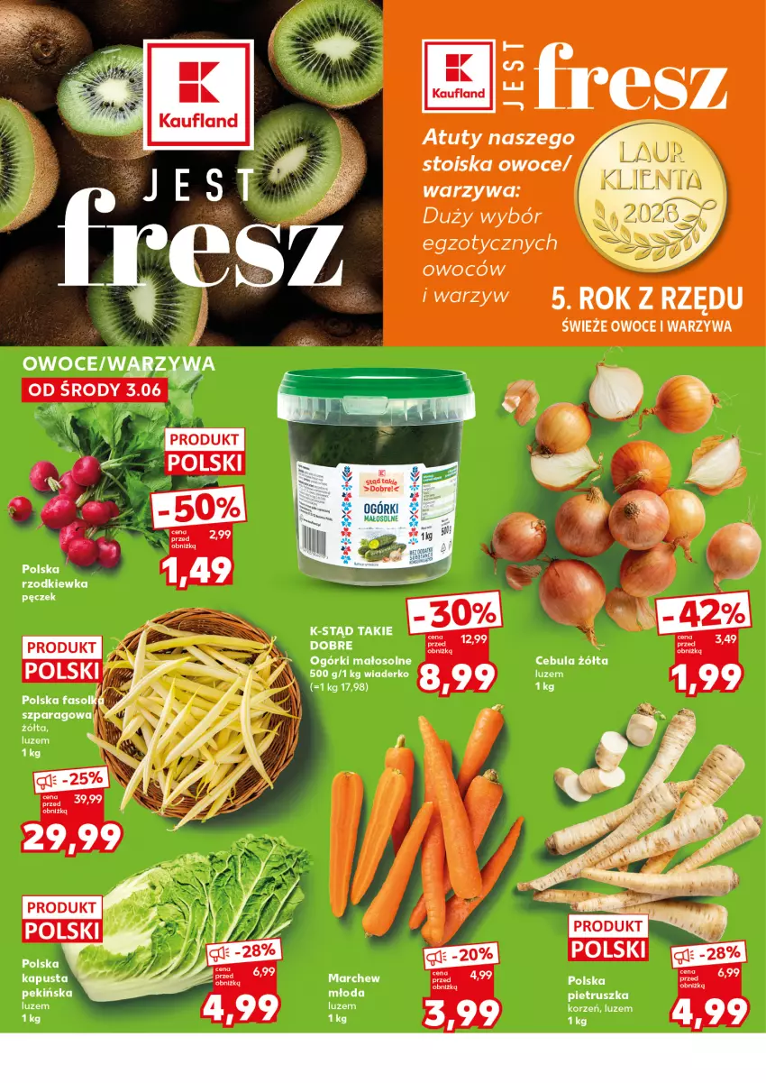 Gazetka promocyjna Kaufland - Mocny Start - ważna 08.06 do 10.06.2026 - strona 4 - produkty: Cebula, Owoce, Pietruszka, Rzodkiewka, Warzywa