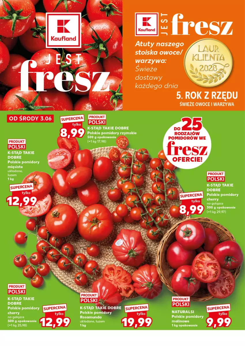 Gazetka promocyjna Kaufland - Mocny Start - ważna 08.06 do 10.06.2026 - strona 6 - produkty: Fa, Owoce, Pomidory, Warzywa