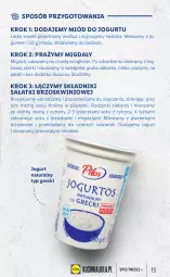 Gazetka promocyjna Lidl - KATALOG GRECKI - Gazetka - ważna od 19.03 do 19.03.2022 - strona 15 - produkty: Jogurt naturalny, Sok, Migdały, Jogurt, Cytryny, Plasterki, Sałat, Miód, Rodzynki, Brzoskwinie