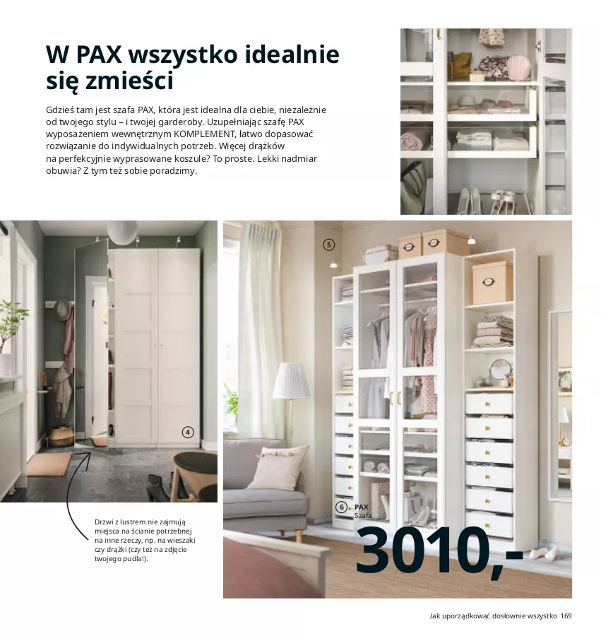 Gazetka promocyjna Ikea - Ikea 2021 - ważna 01.01 do 31.12.2021 - strona 169 - produkty: Drzwi, Fa, Kosz, Pax, Por, Szafa, Wieszak