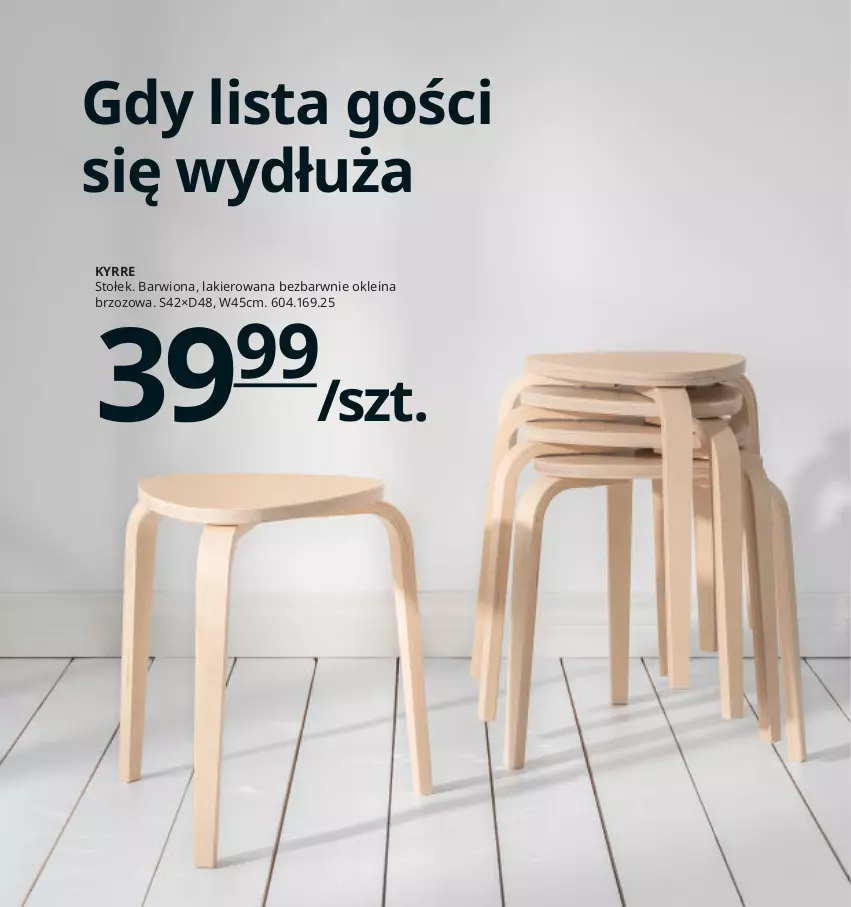 Gazetka promocyjna Ikea - Ikea 2021 - ważna 01.01 do 31.12.2021 - strona 211 - produkty: Lakier, Stołek