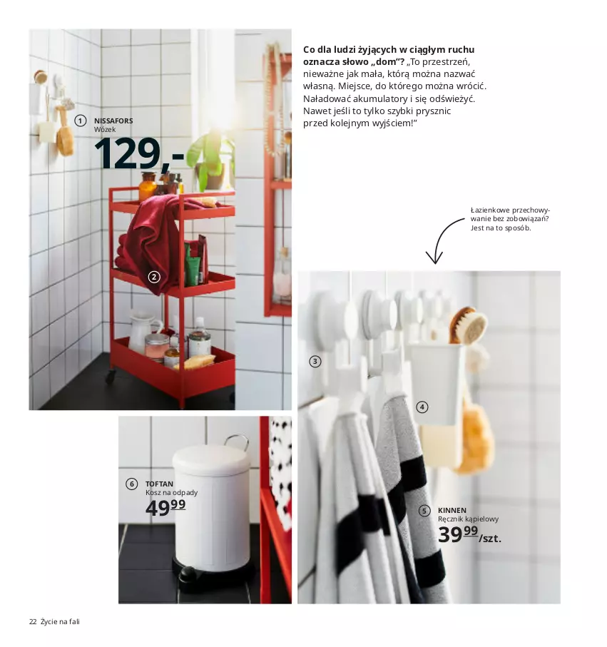 Gazetka promocyjna Ikea - Ikea 2021 - ważna 01.01 do 31.12.2021 - strona 22 - produkty: Akumulator, Fa, Kosz, Kosz na odpady, Olej, Ręcznik, Ręcznik kąpielowy, Wózek