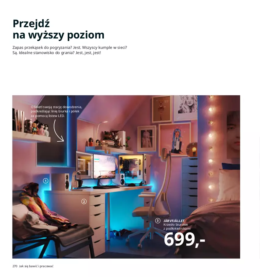 Gazetka promocyjna Ikea - Ikea 2021 - ważna 01.01 do 31.12.2021 - strona 270 - produkty: Biurka, Biuro, Gra, Gry, Krzesło