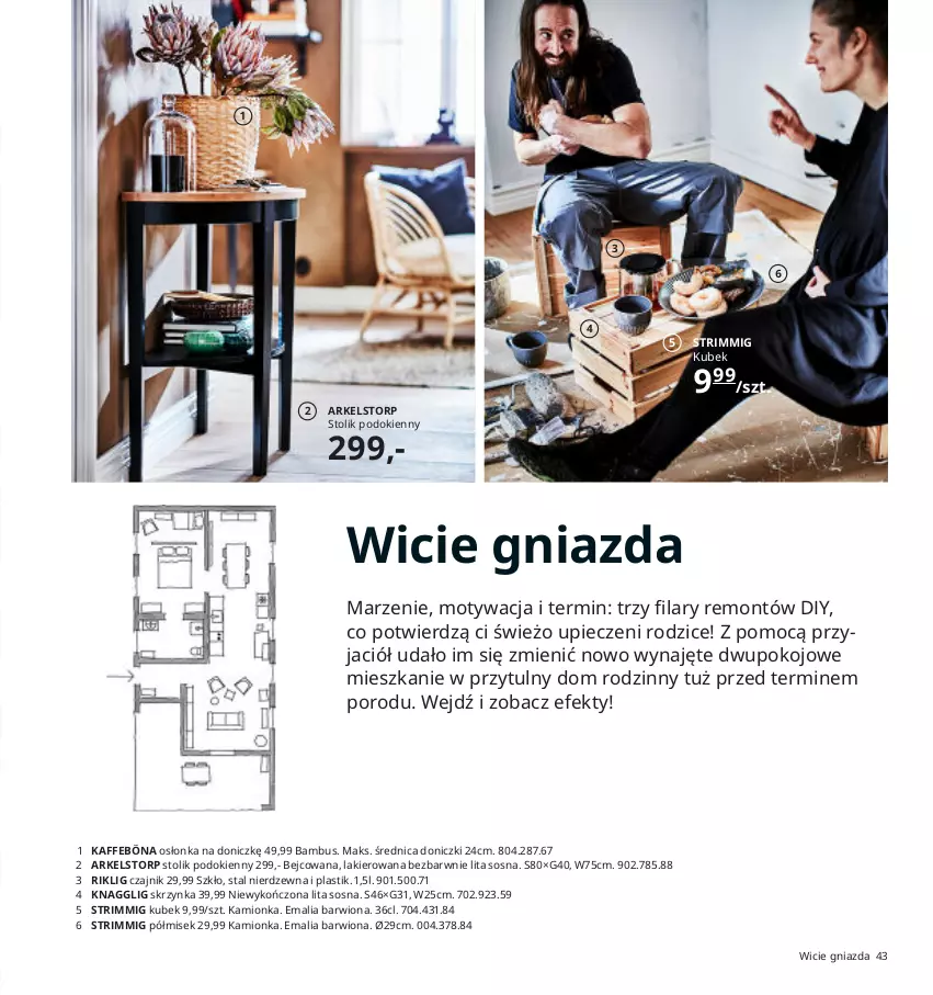 Gazetka promocyjna Ikea - Ikea 2021 - ważna 01.01 do 31.12.2021 - strona 43 - produkty: Czajnik, Kubek, Lakier, Osłonka, Piec, Por, Sos, Stolik