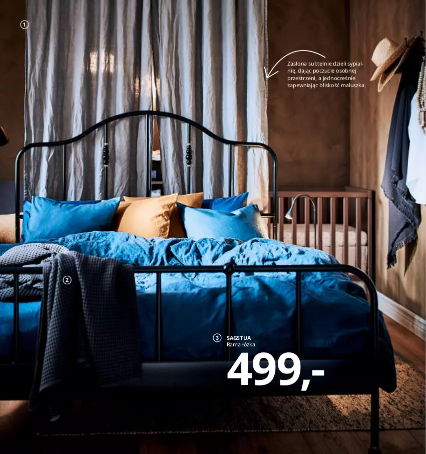 Gazetka promocyjna Ikea - Ikea 2021 - ważna 01.01 do 31.12.2021 - strona 54 - produkty: Rama, Rama łóżka, Zasłona