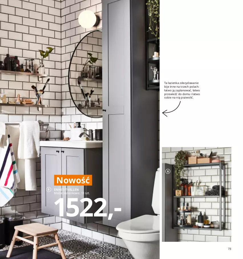 Gazetka promocyjna Ikea - Ikea 2021 - ważna 01.01 do 31.12.2021 - strona 73 - produkty: Meble, Meble łazienkowe
