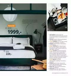 Gazetka promocyjna Ikea - Ikea 2021 - Gazetka - ważna od 31.12 do 31.12.2021 - strona 129 - produkty: Rama, Pościel, Oprawka z kablem, Czajnik, Materac, Tera, Wełna, Szlafrok, Wózek, Narzuta, Rama łóżka, Aksam, Komplet pościeli, Lustro, Dywan