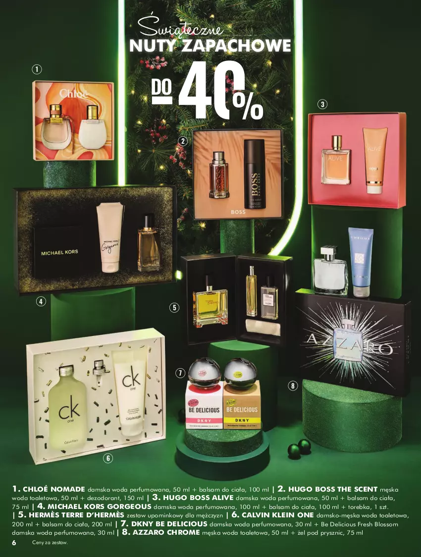 Gazetka promocyjna Super Pharm - ważna 02.12 do 24.12.2024 - strona 6 - produkty: Azzaro, Balsam do ciała, Calvin Klein, Chloé, Dezodorant, DKNY, Hugo Boss, Nuty, Perfum, Torebka, Woda, Woda perfumowana, Woda toaletowa