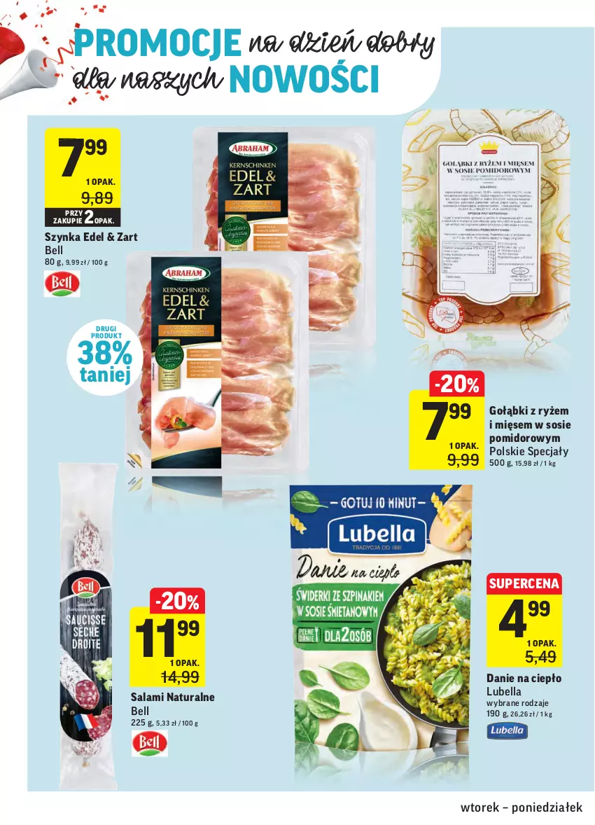 Gazetka promocyjna Intermarche - Zwyciężamy - ważna 15.06 do 21.06.2021 - strona 36 - produkty: Bell, Bella, Lubella, Ryż, Salami, Sos, Szynka