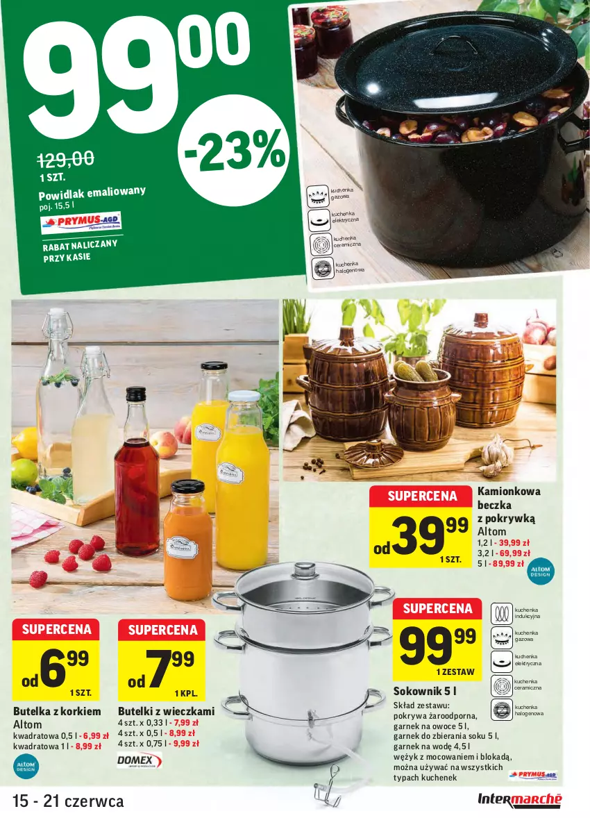 Gazetka promocyjna Intermarche - Zwyciężamy - ważna 15.06 do 21.06.2021 - strona 45 - produkty: Garnek, Halo, Owoce, Pokrywa, Por, Sok