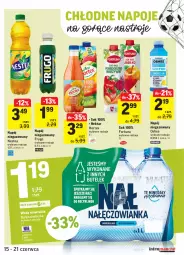 Gazetka promocyjna Intermarche - Zwyciężamy - Gazetka - ważna od 21.06 do 21.06.2021 - strona 33 - produkty: Nałęczowianka, Sok, Napoje, Fortuna, Oshee, Woda mineralna, Napój niegazowany, Woda, Napój, Nestea, Nektar, Hortex