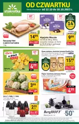 Gazetka promocyjna Stokrotka - Supermarket - Gazetka - ważna od 18.10 do 18.10.2023 - strona 1 - produkty: Kurczak, Kalafior, Warzywa, Mus, Papier, Filet z piersi kurczaka, Cytryny, Kawa mielona, Kawa, Papier toaletowy, Mleczko, Znicz, Lavazza, Owoce, Mięso, Milka