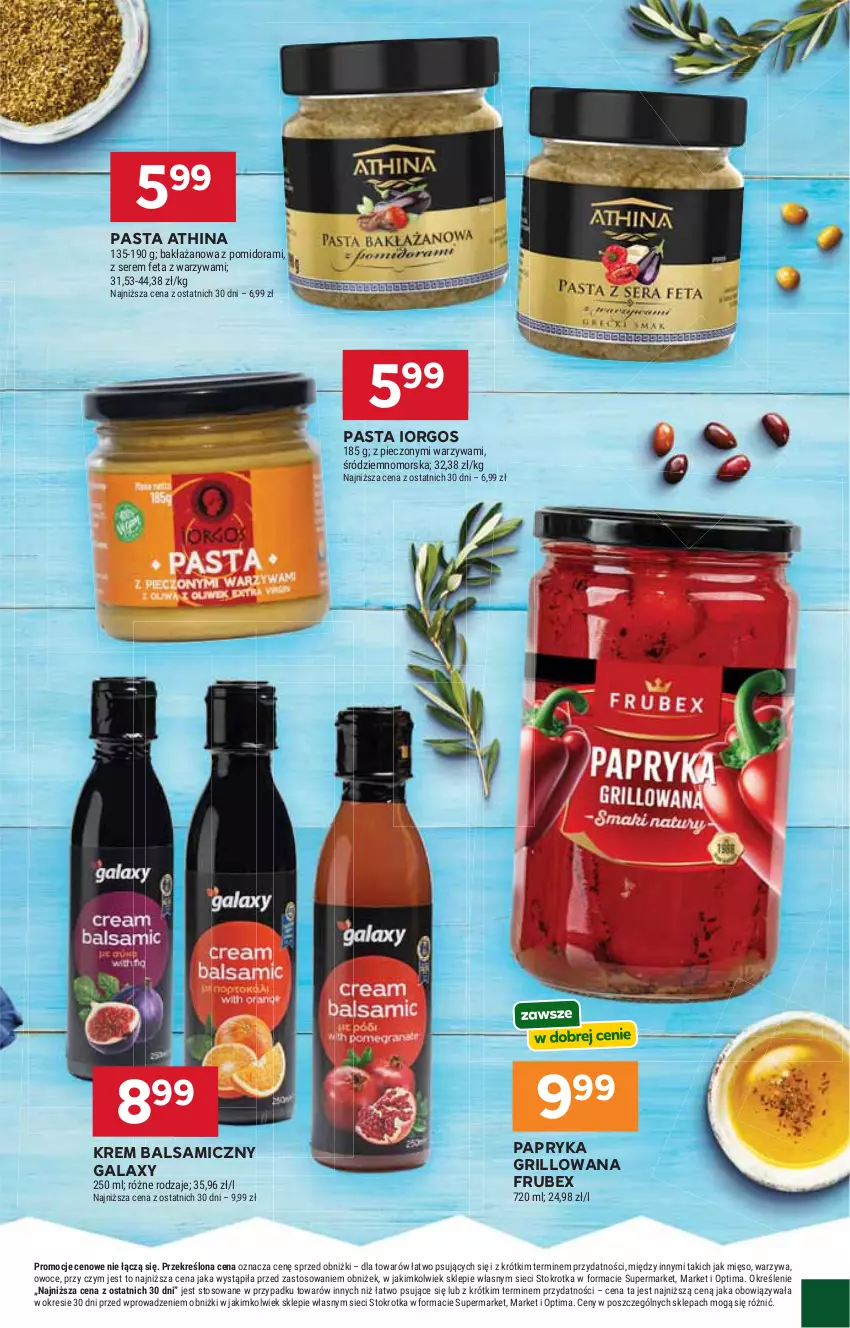 Gazetka promocyjna Stokrotka - Market - ważna 14.05 do 20.05.2026 - strona 23 - produkty: Feta, Gala, Grill, Mięso, Optima, Owoce, Papryka, Papryka grillowana, Piec, Ser, Warzywa