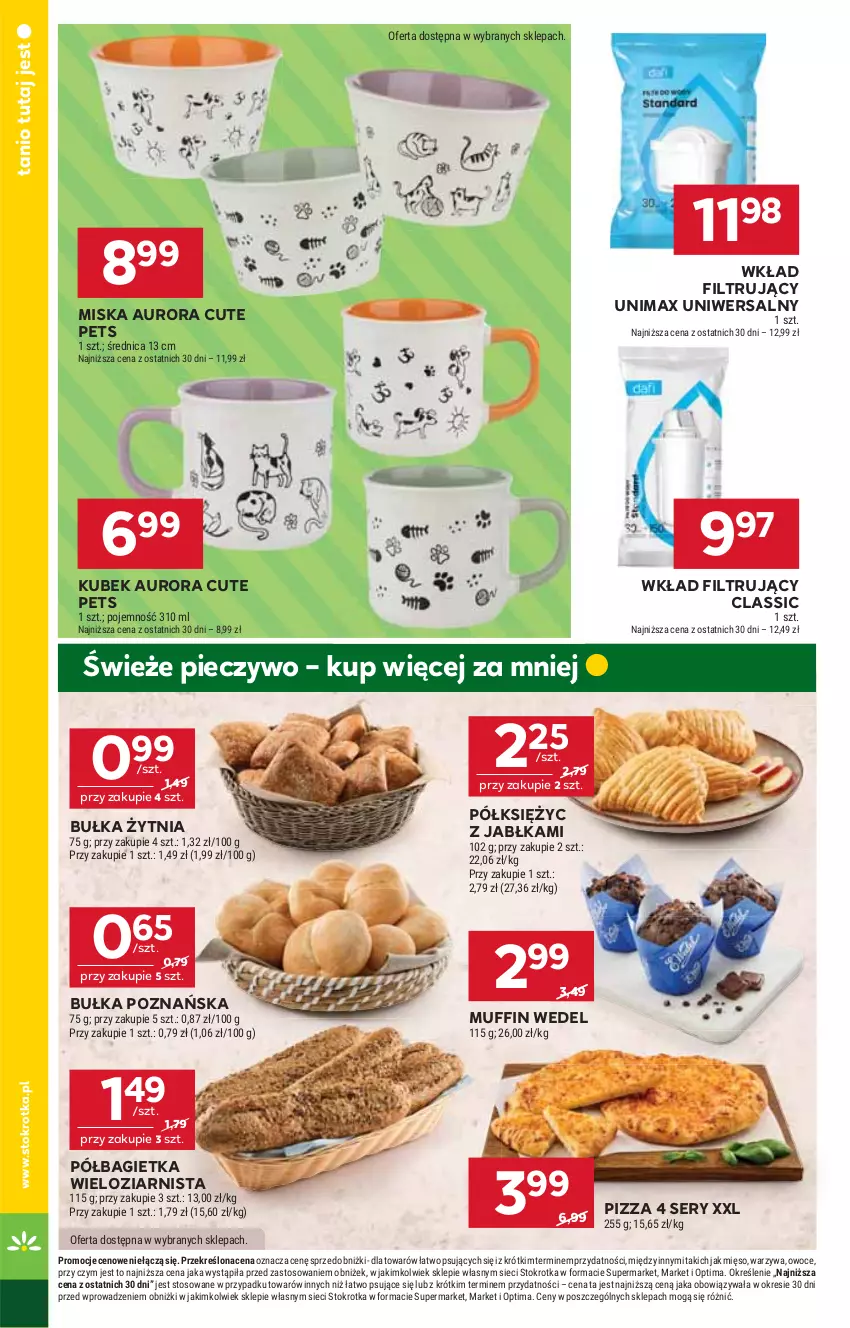 Gazetka promocyjna Stokrotka - Market - ważna 14.05 do 20.05.2026 - strona 24 - produkty: Bagietka, Bułka, Jabłka, Kubek, Mięso, Miska, Optima, Owoce, Piec, Pieczywo, Pizza, Półbagietka, Ser, Warzywa, Wkład filtrujący