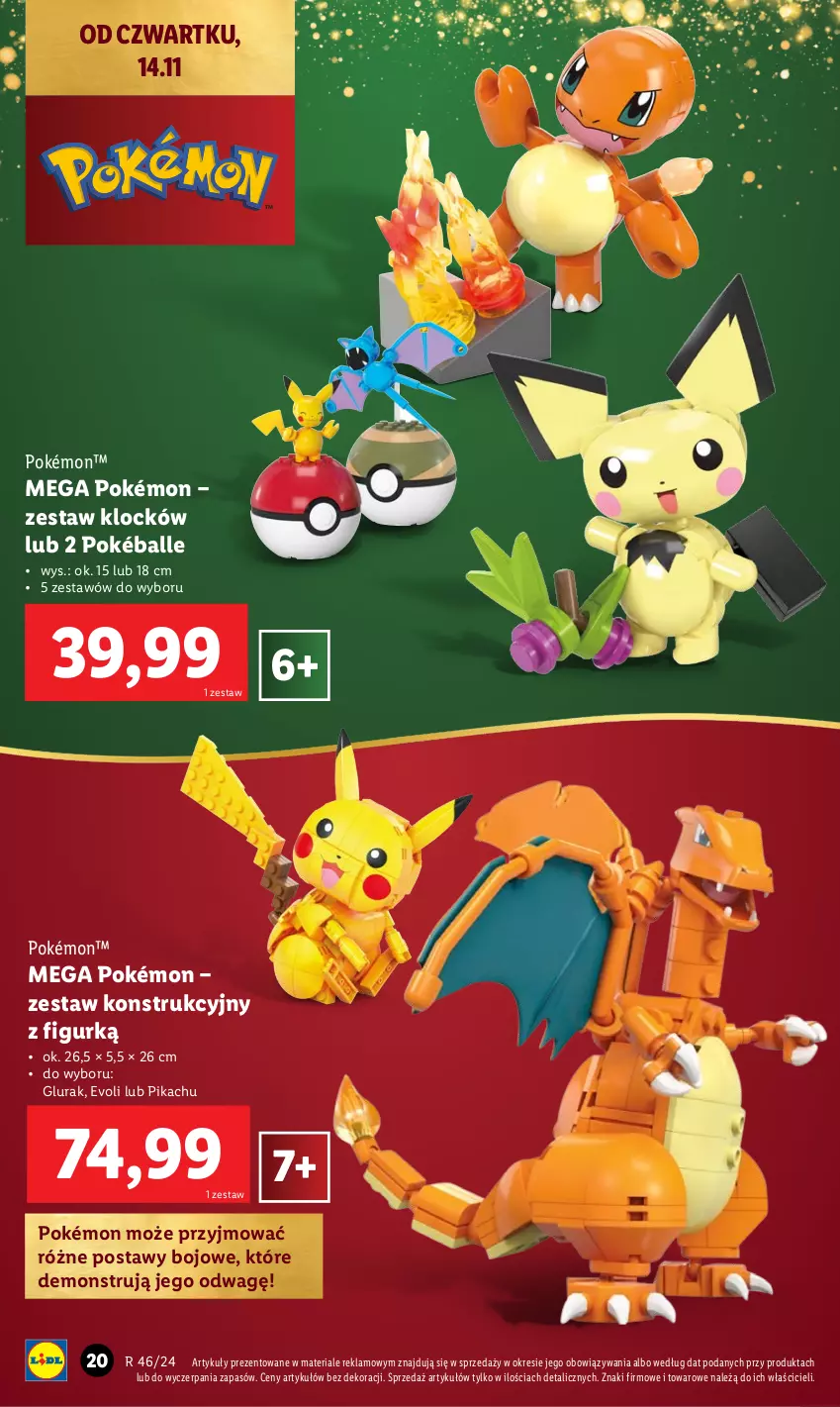 Gazetka promocyjna Lidl - KATALOG ZABAWKI - ważna 02.11 do 24.12.2024 - strona 20 - produkty: Pokémon