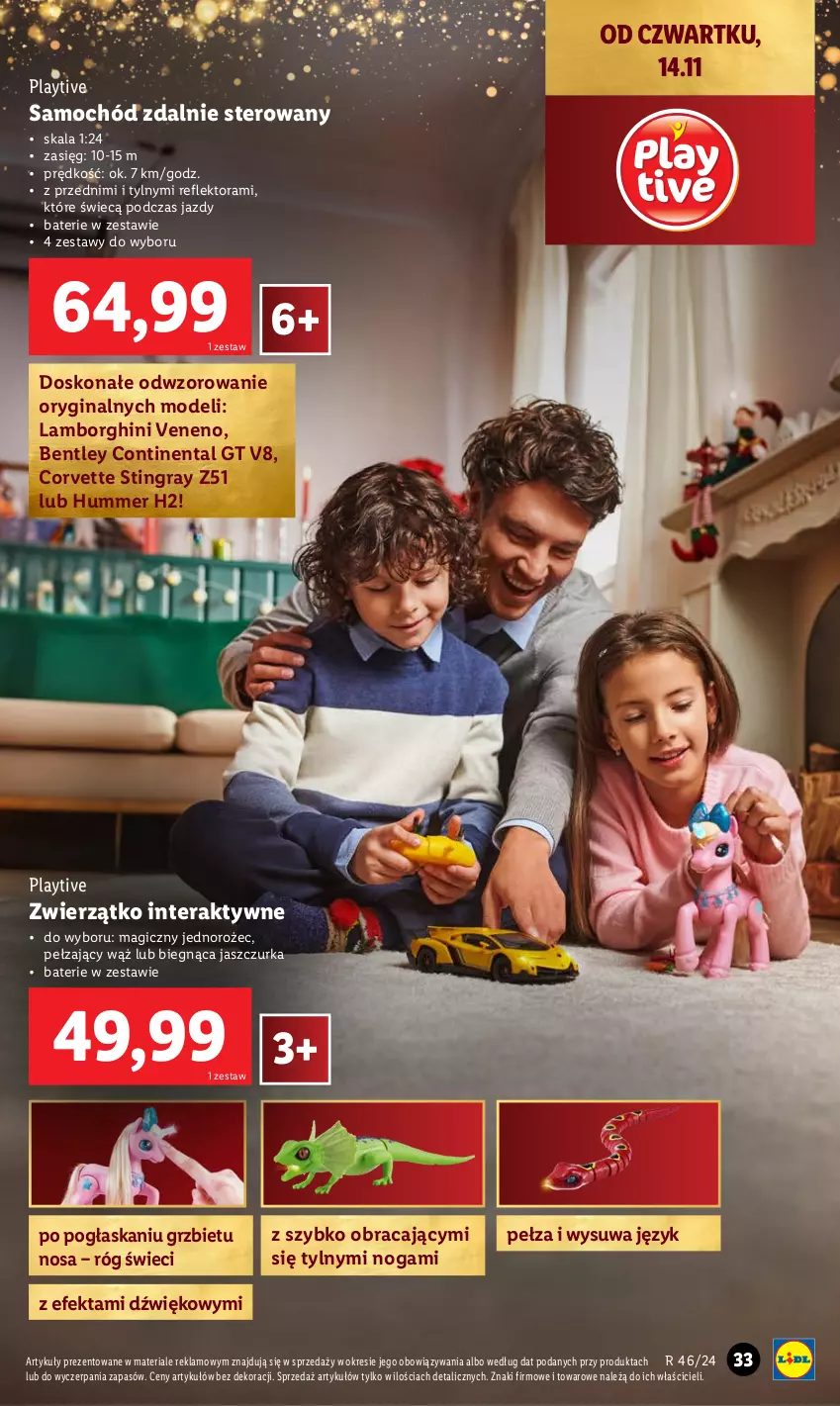 Gazetka promocyjna Lidl - KATALOG ZABAWKI - ważna 02.11 do 24.12.2024 - strona 33 - produkty: Continental, Gin, Gra, Jednorożec, Reflektor, Samochód, Tera