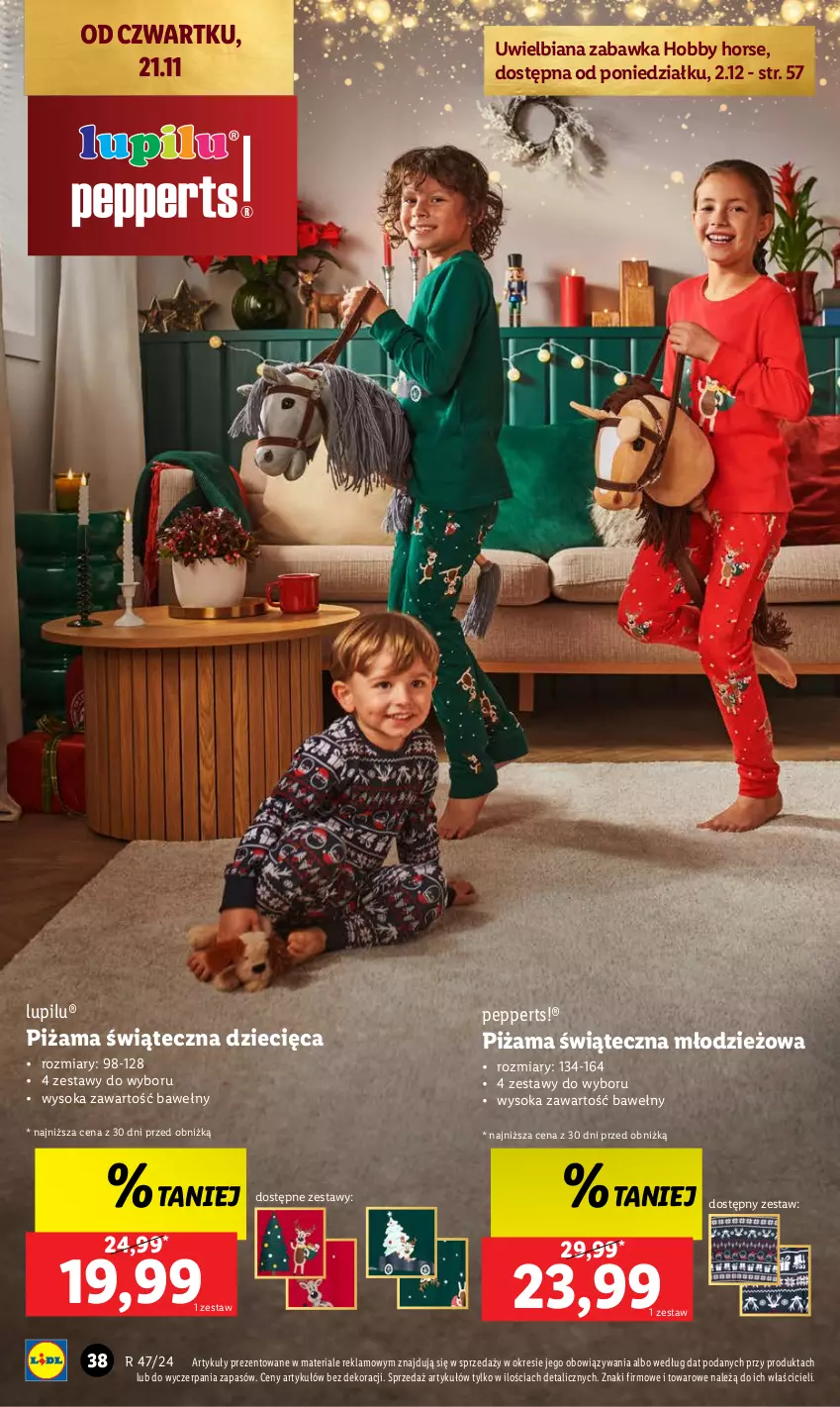 Gazetka promocyjna Lidl - KATALOG ZABAWKI - ważna 02.11 do 24.12.2024 - strona 38 - produkty: Dzieci, Hobby, Piżama, Sok, Zabawka