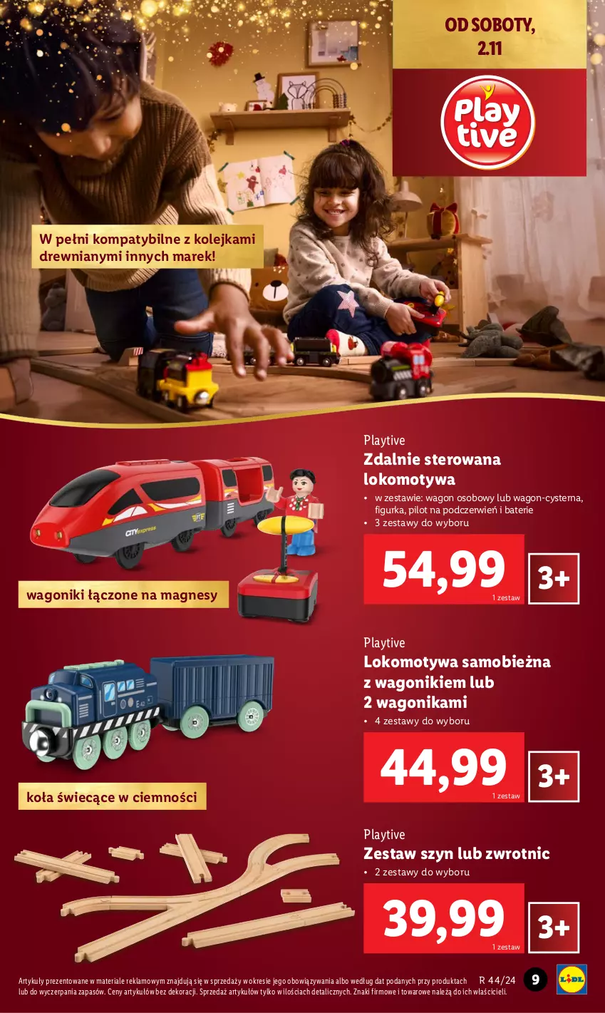 Gazetka promocyjna Lidl - KATALOG ZABAWKI - ważna 02.11 do 24.12.2024 - strona 9 - produkty: Kolejka, Olej