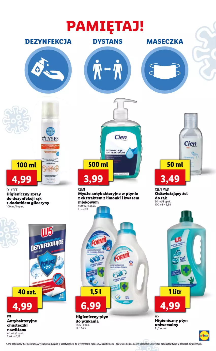 Gazetka promocyjna Lidl - GAZETKA - ważna 03.02 do 05.02.2022 - strona 59 - produkty: Chusteczki, Dezynfekcja, Mięta, Mleko, Mydło, Płyn do płukania