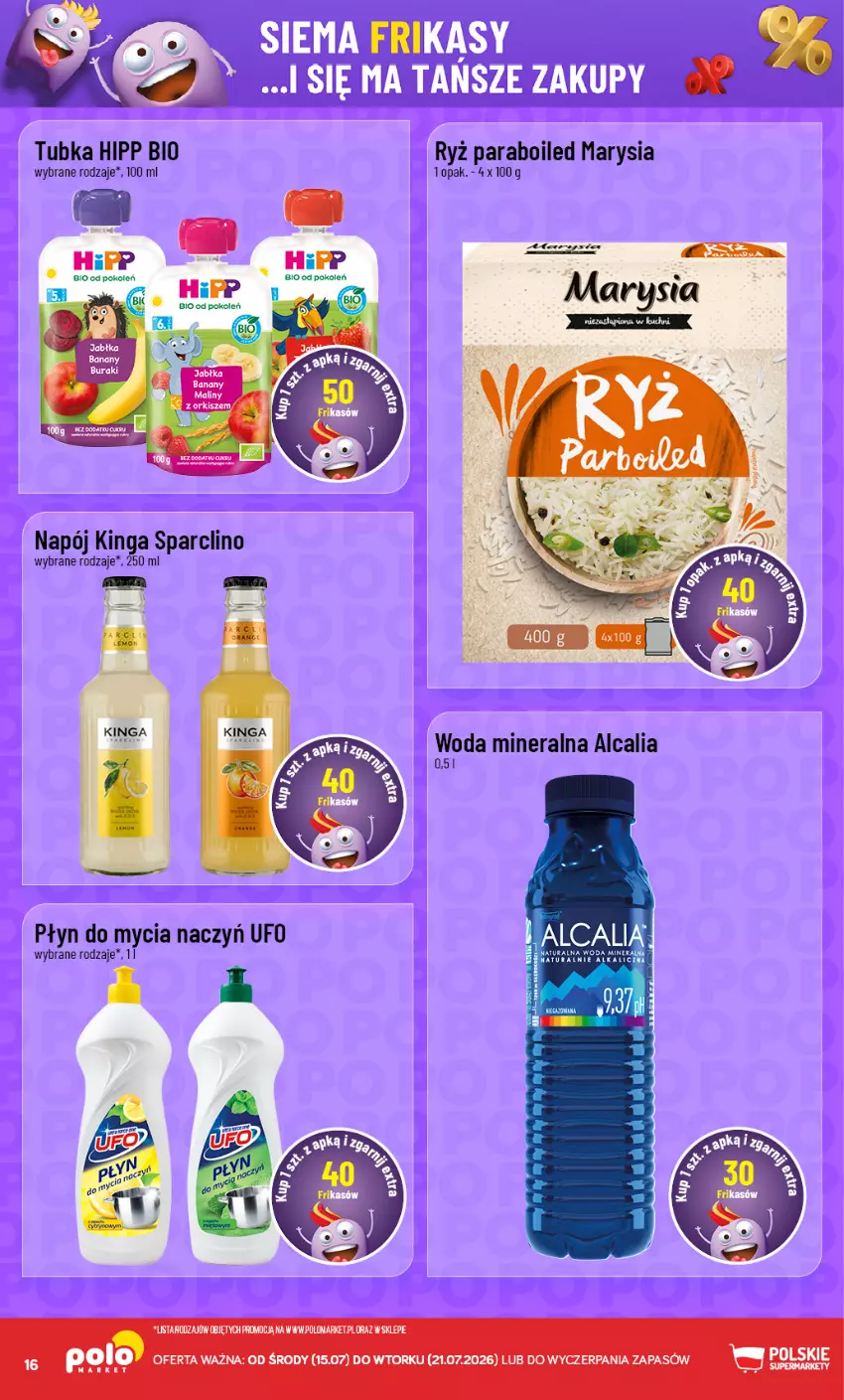 Gazetka promocyjna PoloMarket - Katalog Frikasy 15.07 - ważna 15.07 do 21.07.2026 - strona 16 - produkty: Clin, Do mycia naczyń, HiPP, Hipp Bio, Napój, Płyn do mycia, Płyn do mycia naczyń, Ryż