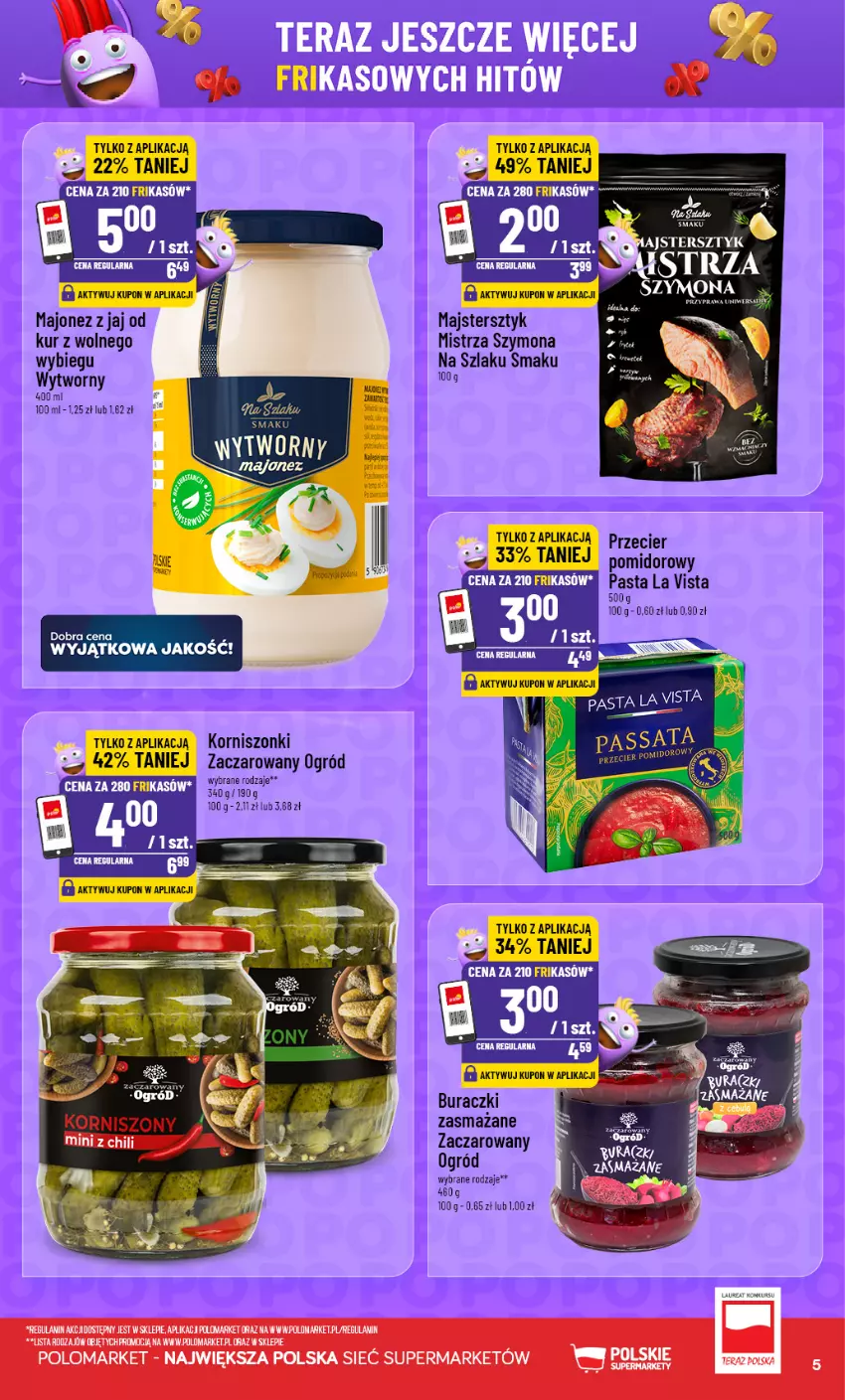 Gazetka promocyjna PoloMarket - Katalog Frikasy 15.07 - ważna 15.07 do 21.07.2026 - strona 5 - produkty: Buraczki, Korniszony, Majonez, Ogród